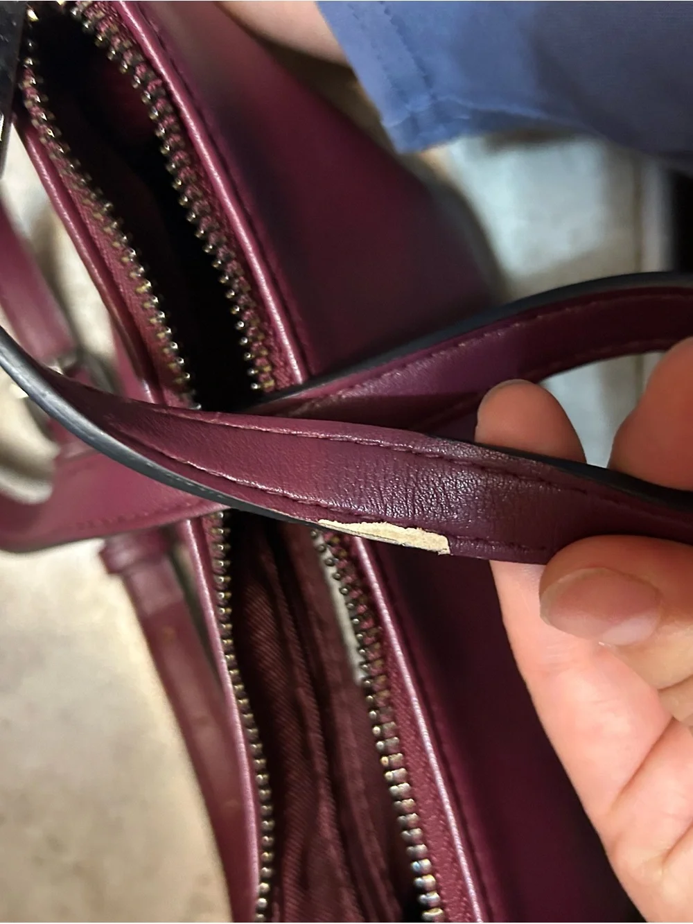 a new day Plum color crossbody bag